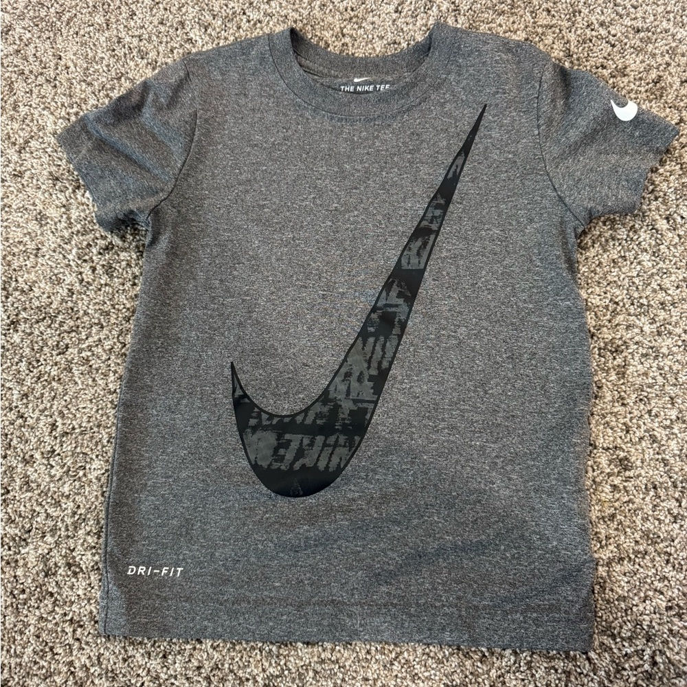 Nike Kids Charcoal Dri-FIT Tee